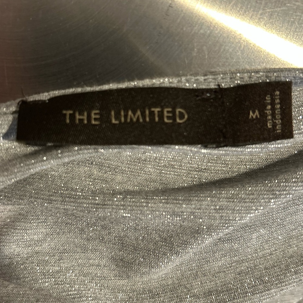 The Limited Ruched Silver Women's Ruched Tee - Picture 3 of 3